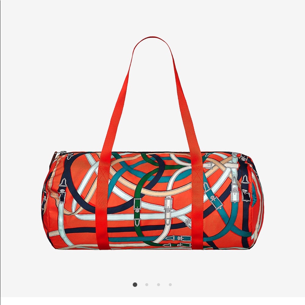 New Hermès Airsilk 44 duffle bag orange poppy